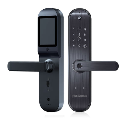 PINEWORLD Security Smart Lock E202v, Fingerprint Keyless Entry Door Lock